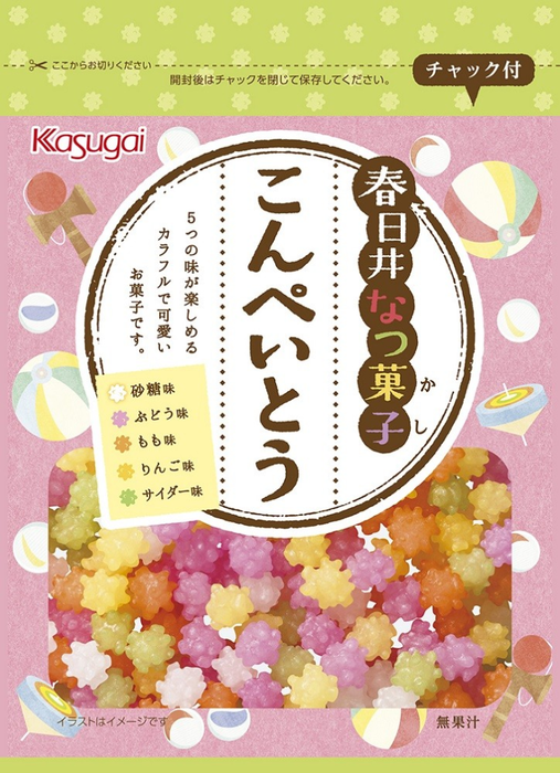 Kasugai - Kompeito aux fruits avec cinq saveurs différentes 85g