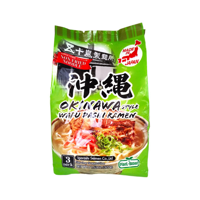 五十嵐製麺 - オキナワ風ダシヴィーガンラーメン 3x109 g