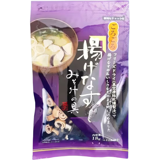 ジャパンスパイス　ごろごろ揚げなすの味噌汁の具 18g