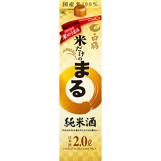 Hakutsuru - KOME DAKE NO MARU JUNMAISHU 13,5% 2L
