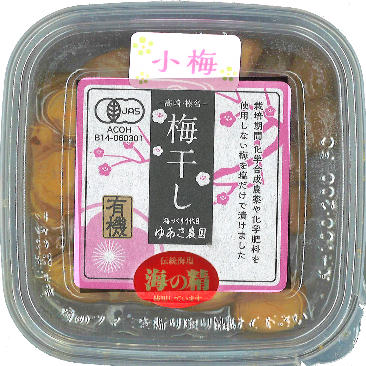 ゆあさ農園 有機梅干海の精（小梅） 120g | KIOKO