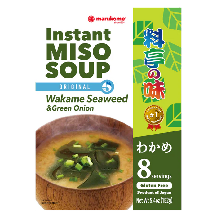 Marukome - Ryotei No Aji Instant Miso Suppe mit Wakame 8p 152g