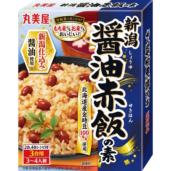 Marumiya - Mezcla para arroz rojo de salsa de soja de Niigata 180g