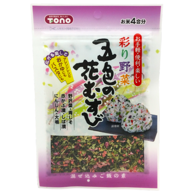 Tono – Furikake Cinco Colores de Flores para Onigiri 32 g