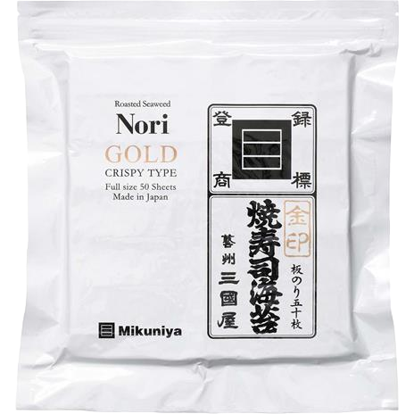 Mikuniya - Feuilles d'algues Nori croustillant GOLD 50P 200g