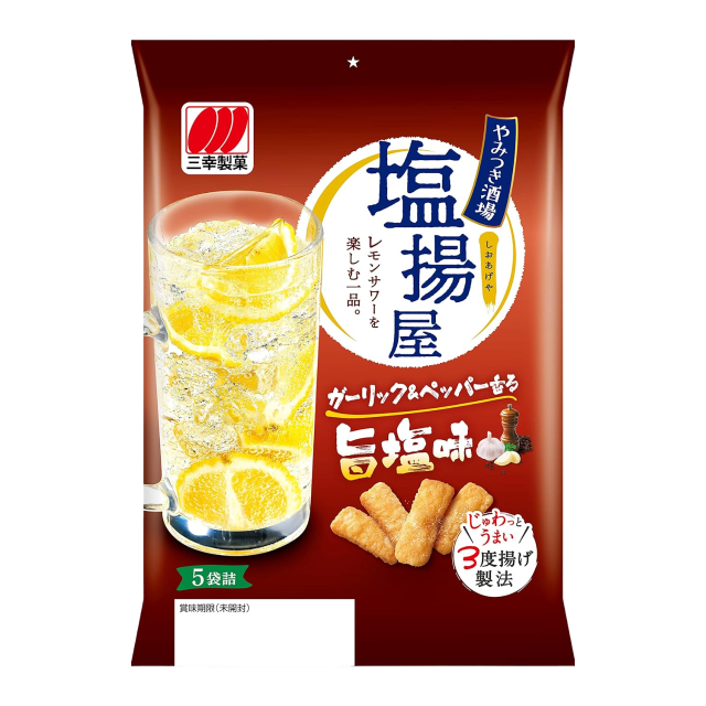 Sanko - Salzige Snacks mit Umami-Geschmack und Salz, 90 g