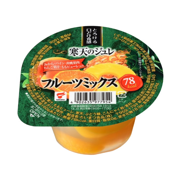 Taimatsu - Mixed fruit agar-agar jelly 160g
