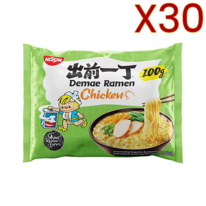Nissin - Fideos Ramen Demae Poulet 100G/500m X30 BUNDLE