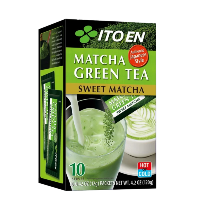 Ito En – Süßer Matcha Grüner Tee Gesüßter Matcha im Stick 10x12g