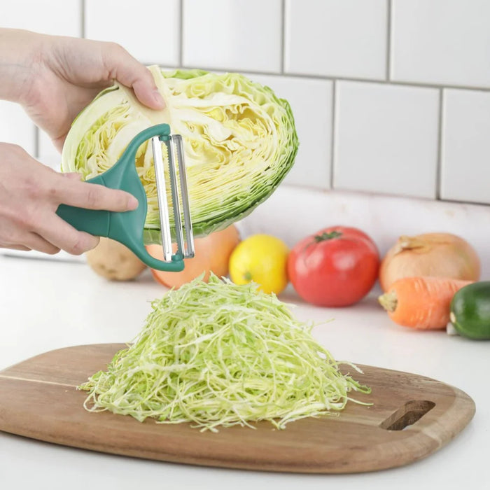 Double-blade cabbage peeler