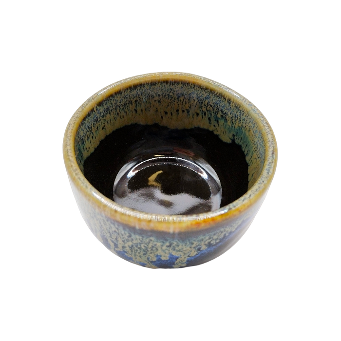 Tokiwa - Copita de sake negra Kinyo 6 cm x 3,8 cm