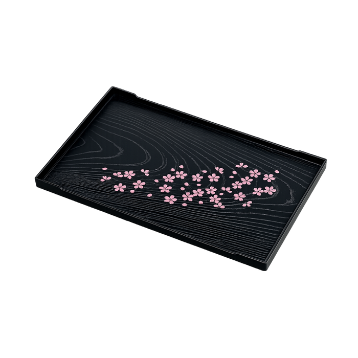 Japanese Rectangular Sakura Tray 22.5 × 16 cm