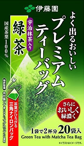 Itoen Yoku Deru Oishii Premium Tea Bag Matcha IRI - 20x1.80 g
