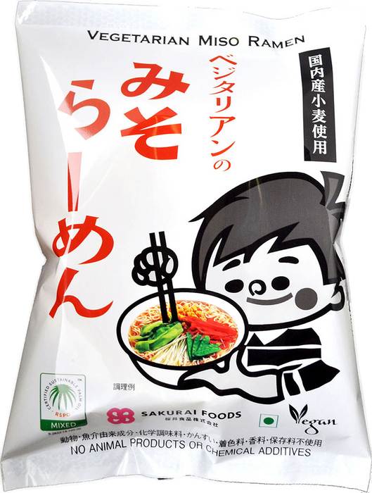 Sakurai Shokuhin - Ramen miso végétarien 98g