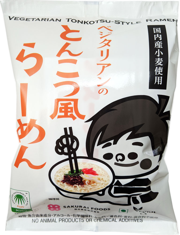 106g　桜井食品　とんこつベジタリアンラーメン　KIOKO