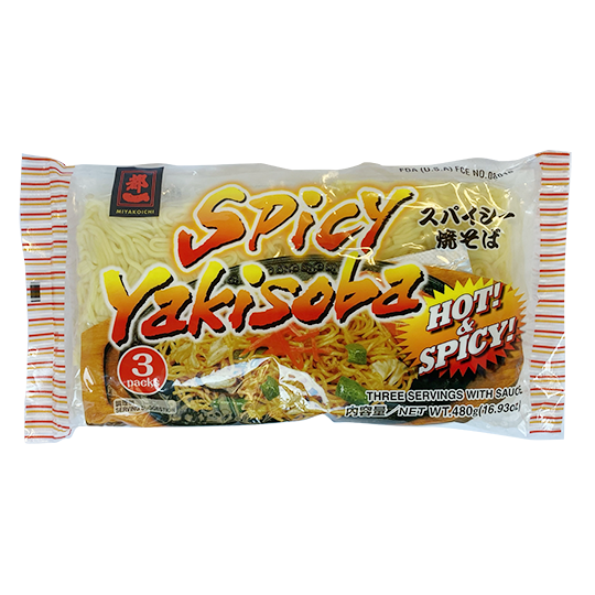 Yakisoba spicy 3x160g noodles
