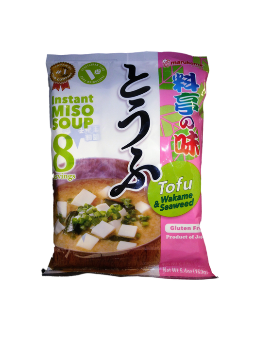 Marukome - Soup Miso instantaneous Ryotei no Aji Tofu Vegetarian 8p 152g