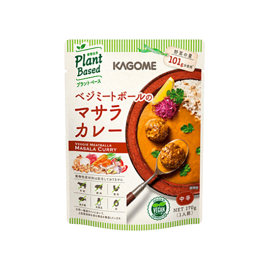 Kagome - Curry masala vegetariana con bola de vegetales 170 g