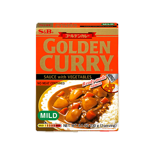 S & B Golden Vegetable Retort Curry Amakuchi - 230 g
