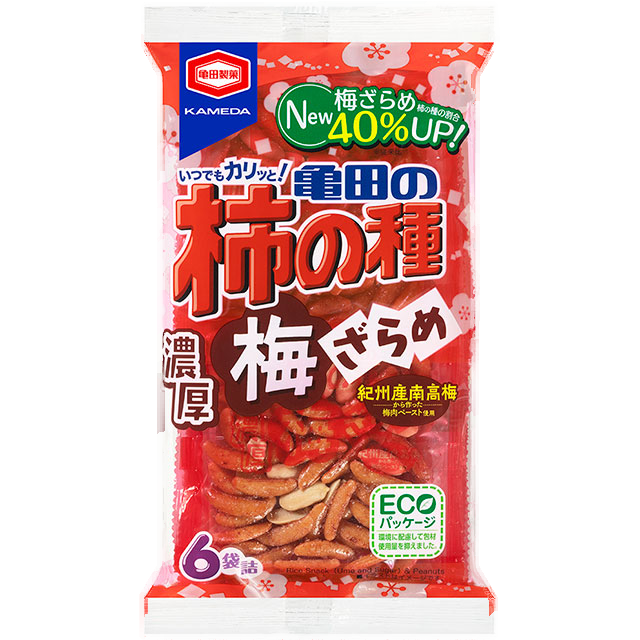 亀田製菓 柿の種 厚切り梅干し 131g