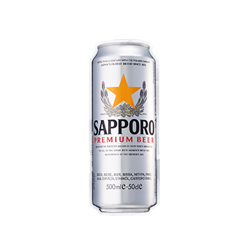 Sapporo - Premium beer can 50cl