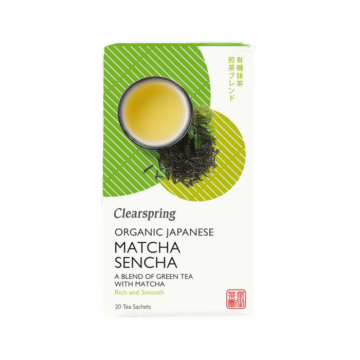 Clearspring - Matcha Sencha japonais Bio 20 Sachets de thé 36g